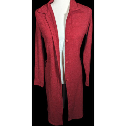 Vintage Y2K Forever 21 Red Longline Cardigan