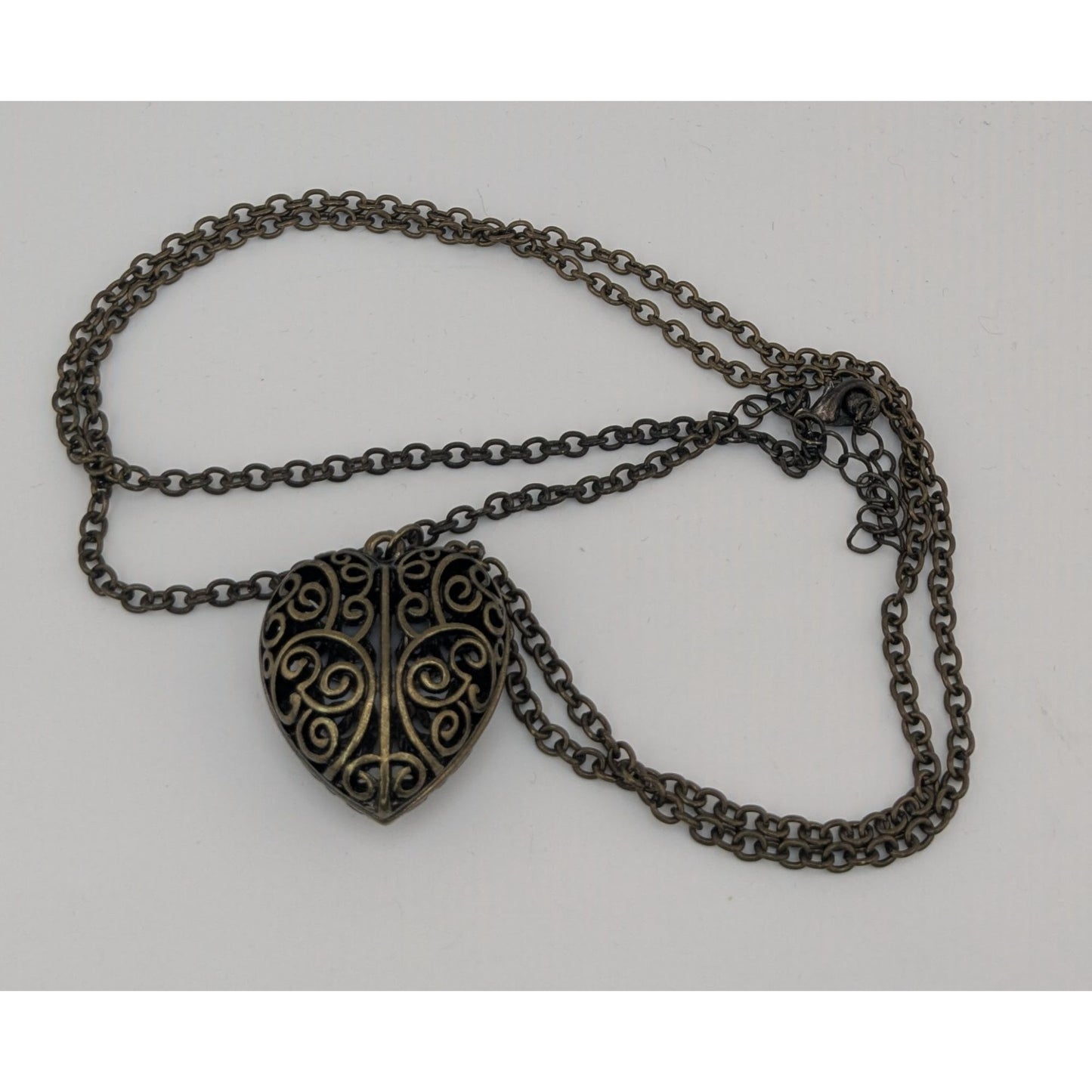 Victorian-Inspired Steampunk Heart Filigree Pendant Necklace