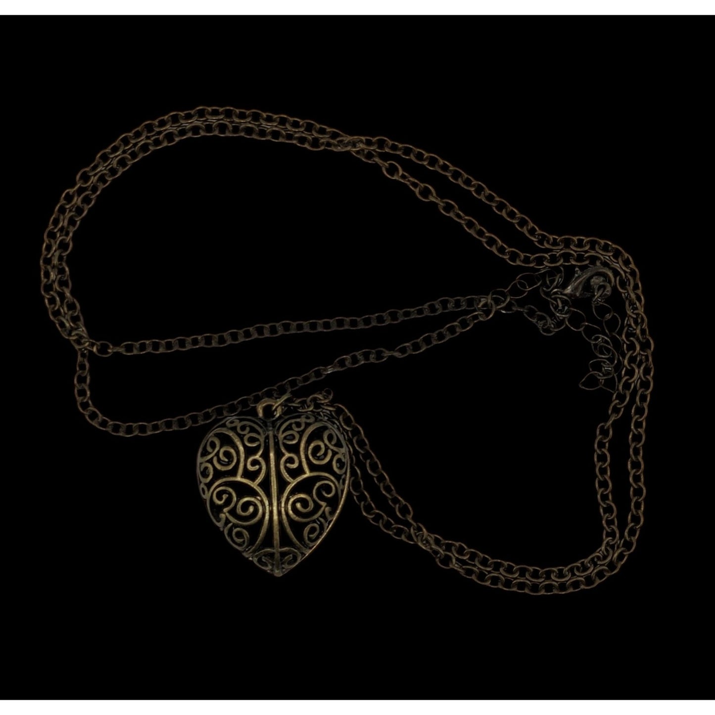 Victorian-Inspired Steampunk Heart Filigree Pendant Necklace