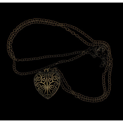 Victorian-Inspired Steampunk Heart Filigree Pendant Necklace