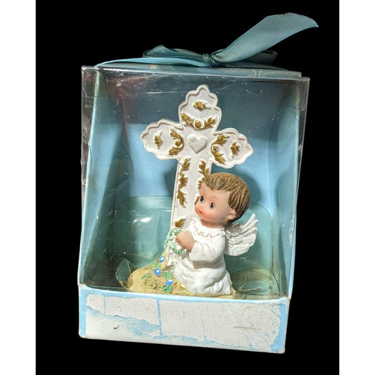 2006 First Communion Angle Baby Cross Figurine