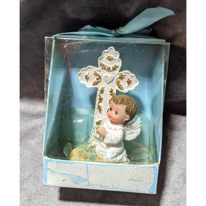 2006 First Communion Angle Baby Cross Figurine