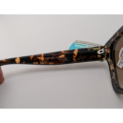 Piranha Oversized Tortoise Square Sunglasses 100% UV Protection Gradient Brown Lenses