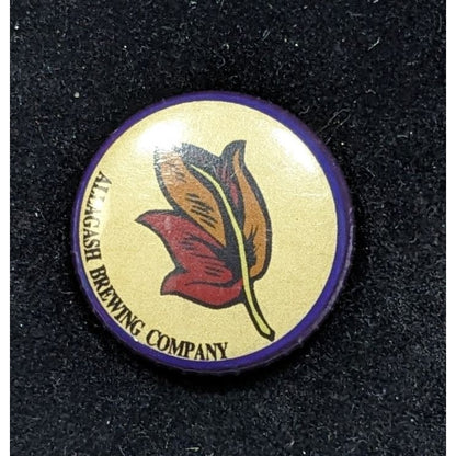 Allagash Brewing Company Leaf Design Button Pin