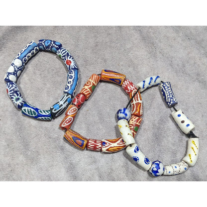 Handmade Ghana Africa Krobo Beaded Bracelet Set (3)