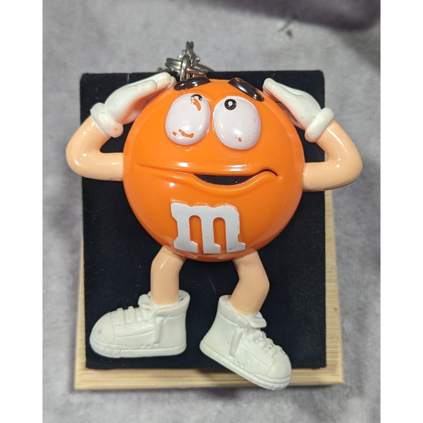 Orange M&M 2011 Figural Keychain Flashlight