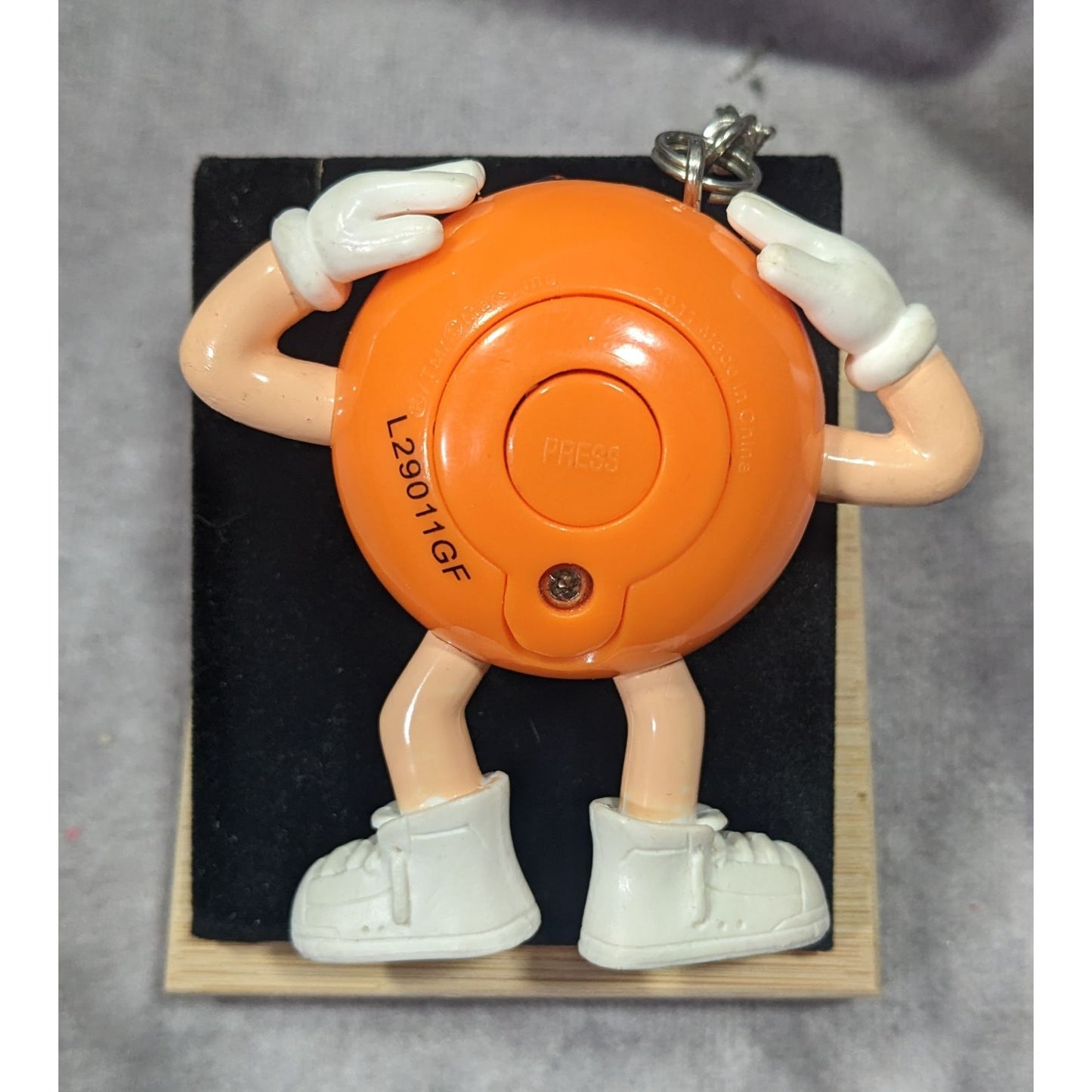 Orange M&M 2011 Figural Keychain Flashlight