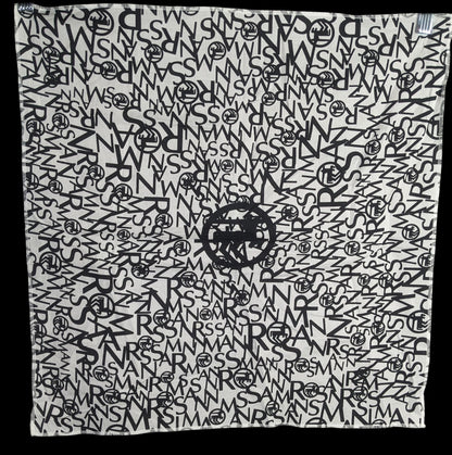 Rossmann Black & White Logo Patterned Square Scarf
