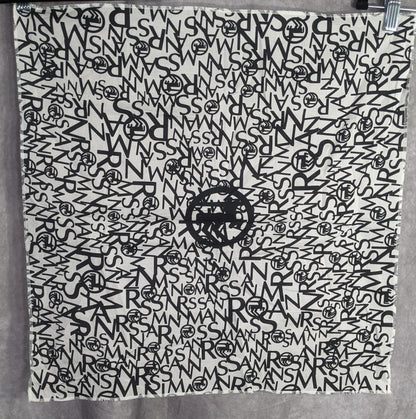 Rossmann Black & White Logo Patterned Square Scarf
