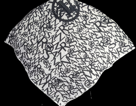 Rossmann Black & White Logo Patterned Square Scarf