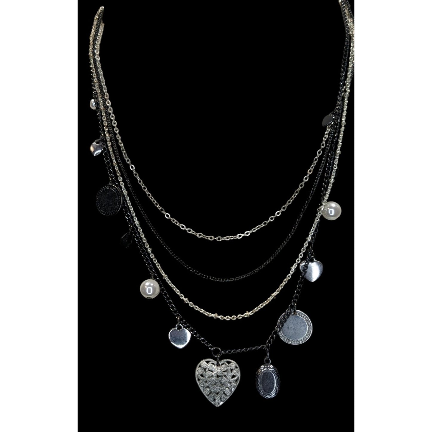Y2K Victorian Style Express Charm Necklace With Tiny Locket