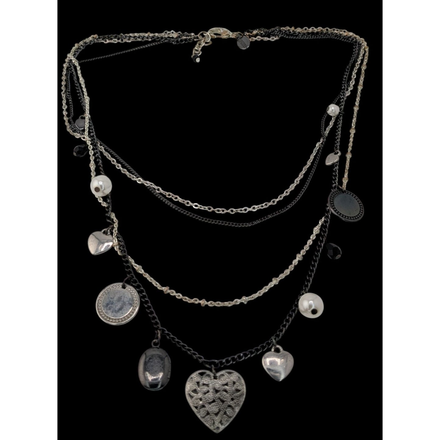 Y2K Victorian Style Express Charm Necklace With Tiny Locket