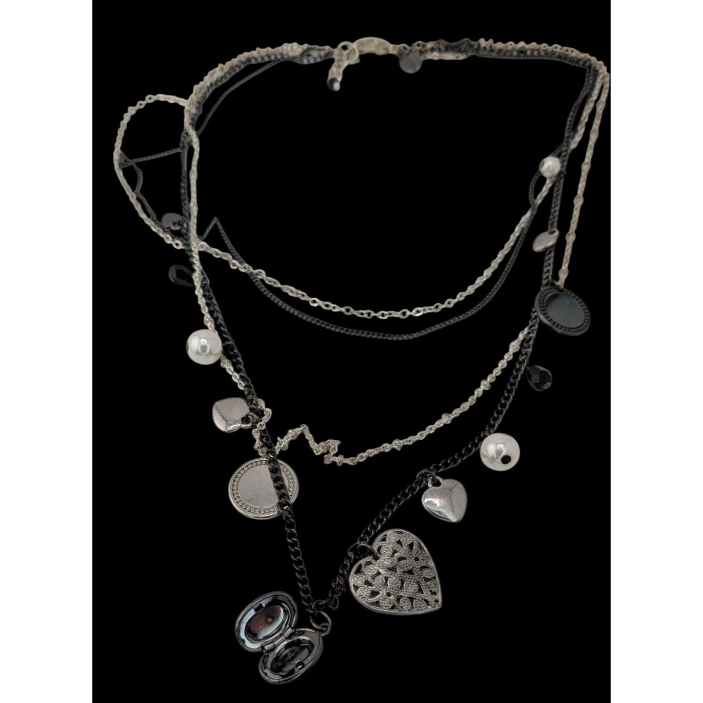 Y2K Victorian Style Express Charm Necklace With Tiny Locket