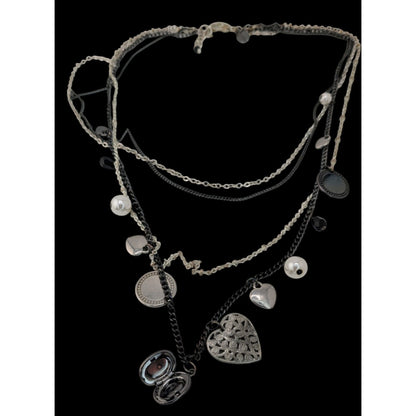 Y2K Victorian Style Express Charm Necklace With Tiny Locket
