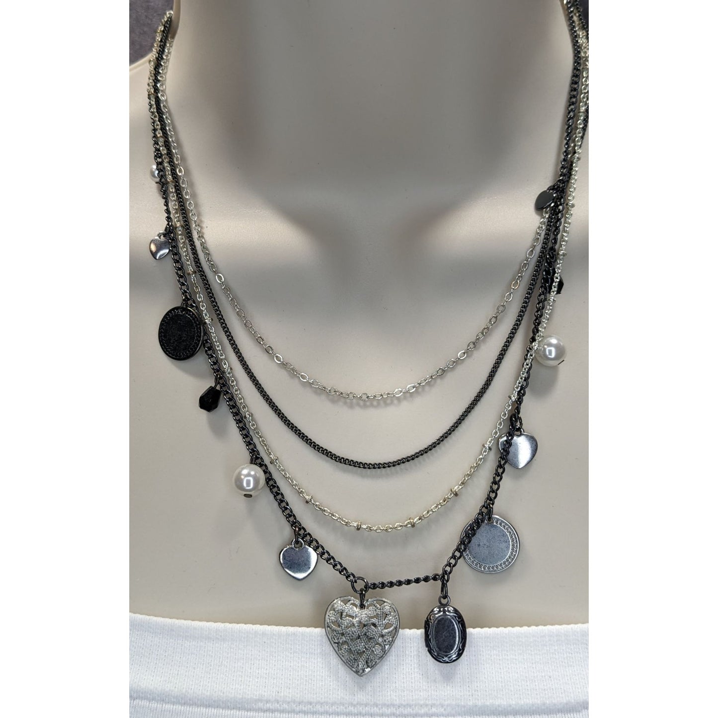 Y2K Victorian Style Express Charm Necklace With Tiny Locket