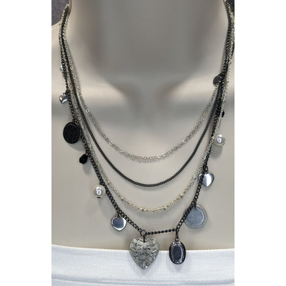 Y2K Victorian Style Express Charm Necklace With Tiny Locket