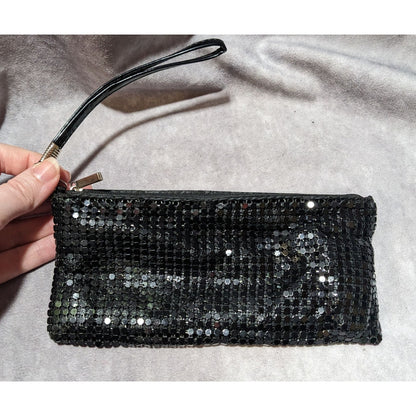 Gothic Black Metal Chain Maille Mesh Clutch