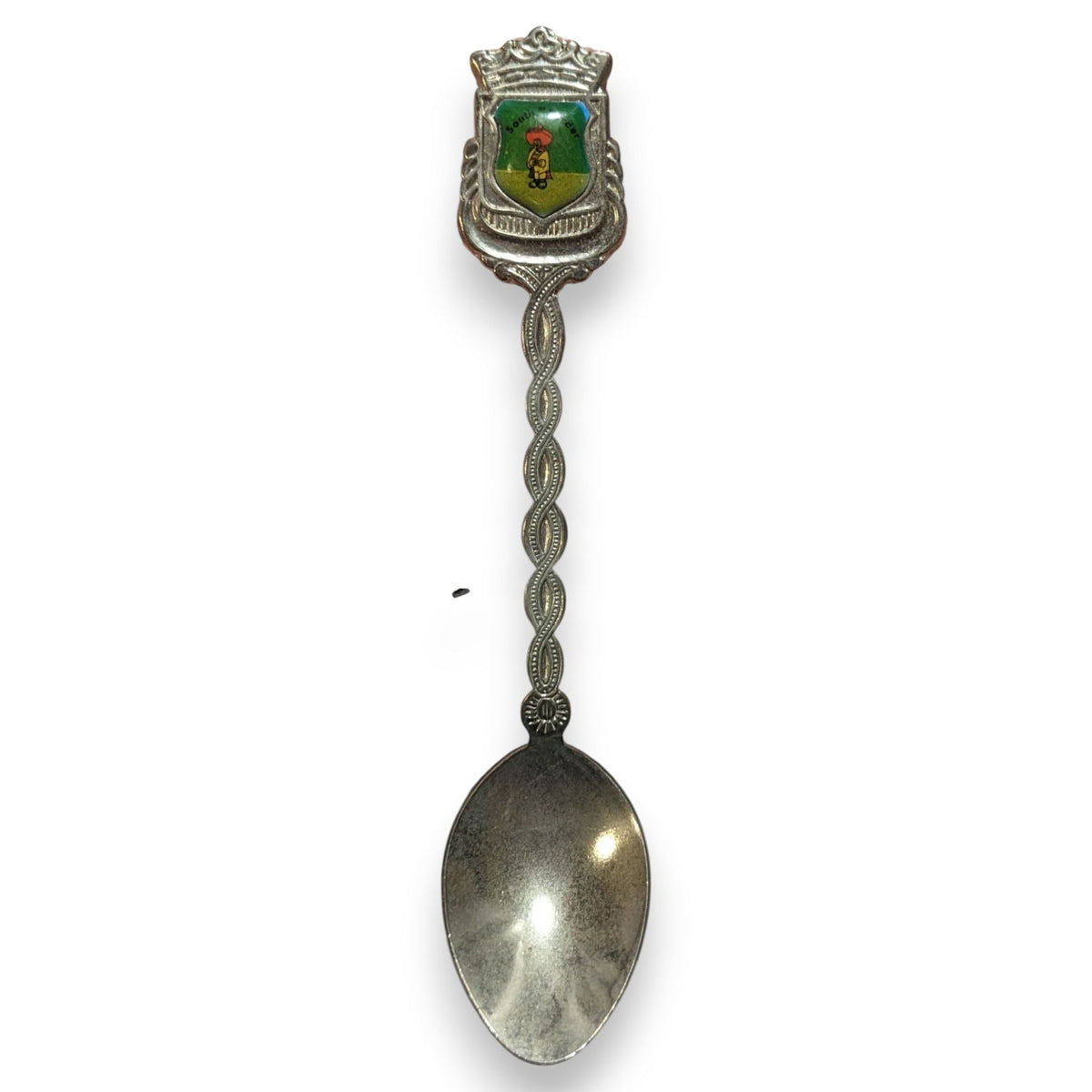 Vintage Travel Metal Silver Tone South of the Border Souvenir Spoon 4 3/4 Inch