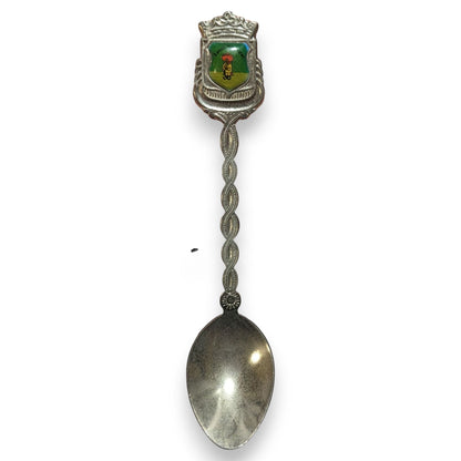 Vintage Travel Metal Silver Tone South of the Border Souvenir Spoon 4 3/4 Inch