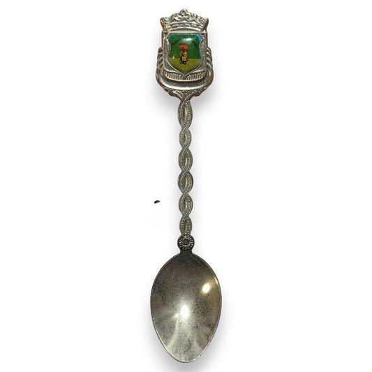 Vintage Travel Metal Silver Tone South of the Border Souvenir Spoon 4 3/4 Inch