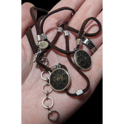 Nine West Vintage America Collection Bohemian Suede And Medallion Necklace