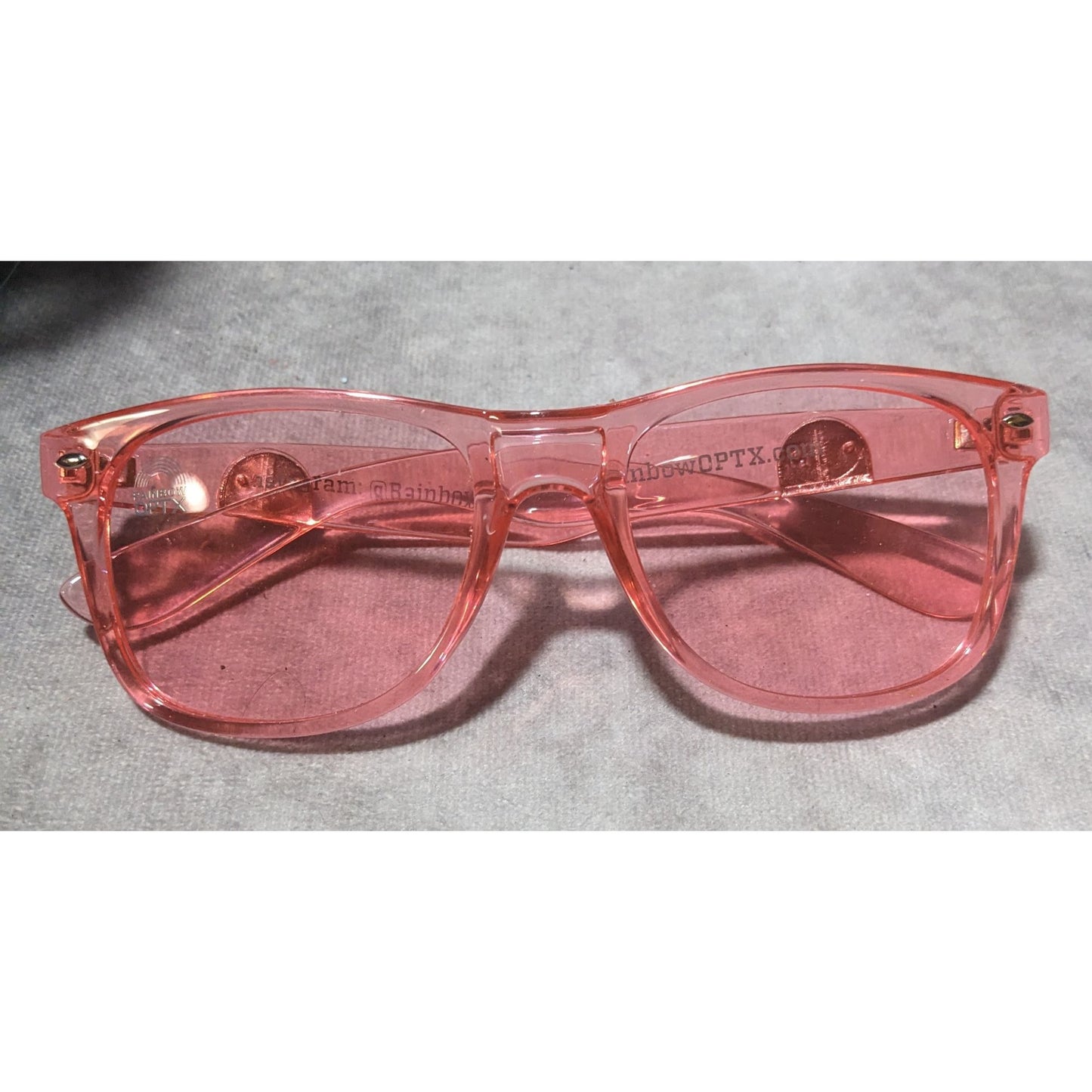 Rainbow OPTX Translucent Rose Sunglasses