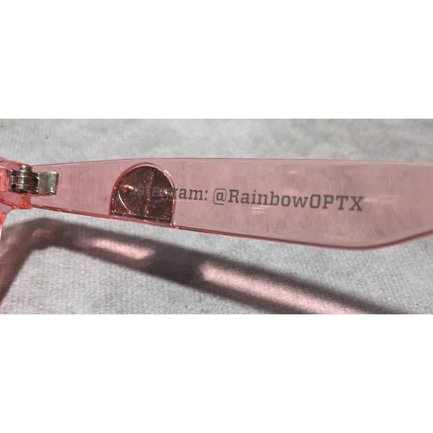 Rainbow OPTX Translucent Rose Sunglasses