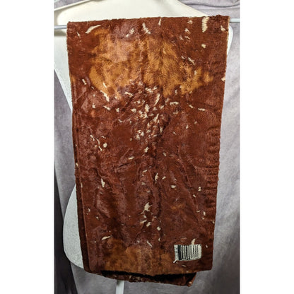 Vintage 80s Fred Bare Brown Faux Fur Scarf Made In England