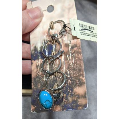 Rustic Bohemian Silver Tone Rings Size 6 (Set Of 5)