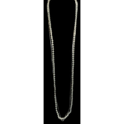 Glam Coquette Pearl Rhinestone Long Necklace White House Black Market