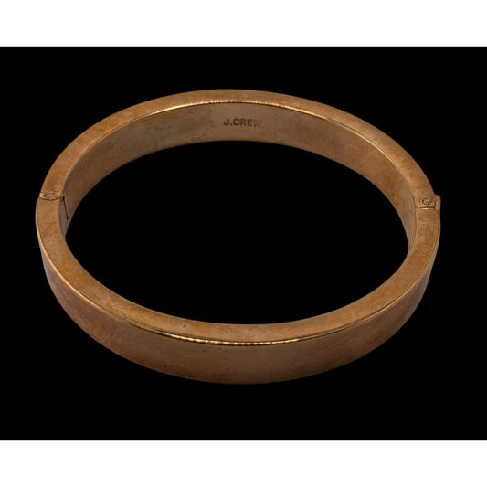 J.Crew Preppy Gold-Tone Hinged Bangle Bracelet