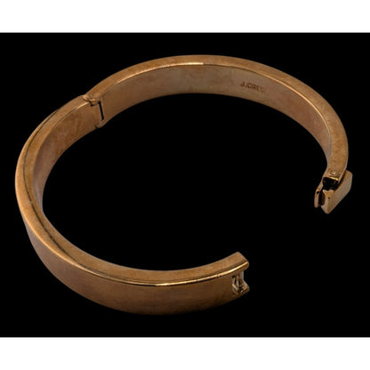 J.Crew Preppy Gold-Tone Hinged Bangle Bracelet