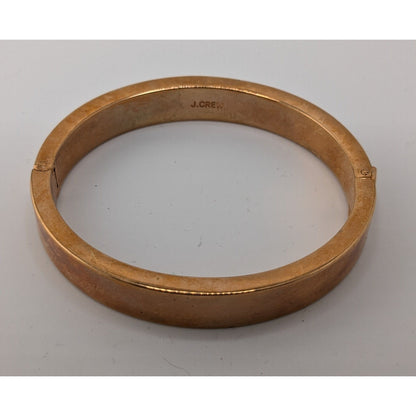 J.Crew Preppy Gold-Tone Hinged Bangle Bracelet
