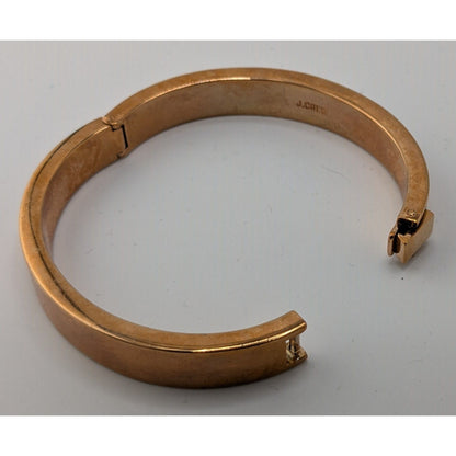 J.Crew Preppy Gold-Tone Hinged Bangle Bracelet