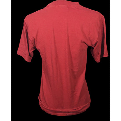 Karani Art Glitter Devil Playing Guitar Red Shirt Size Small