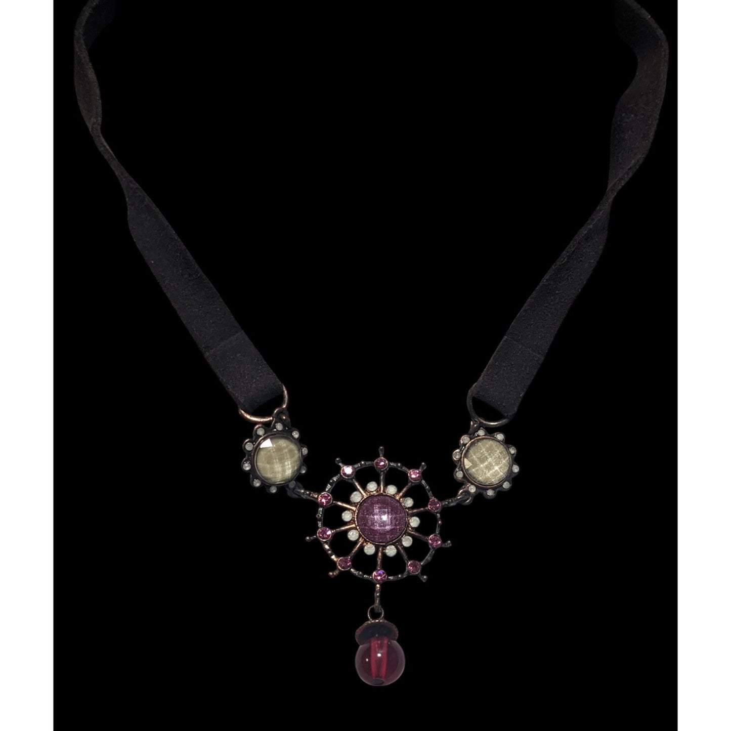 Abstract Retro Steampunk Fantasy Necklace