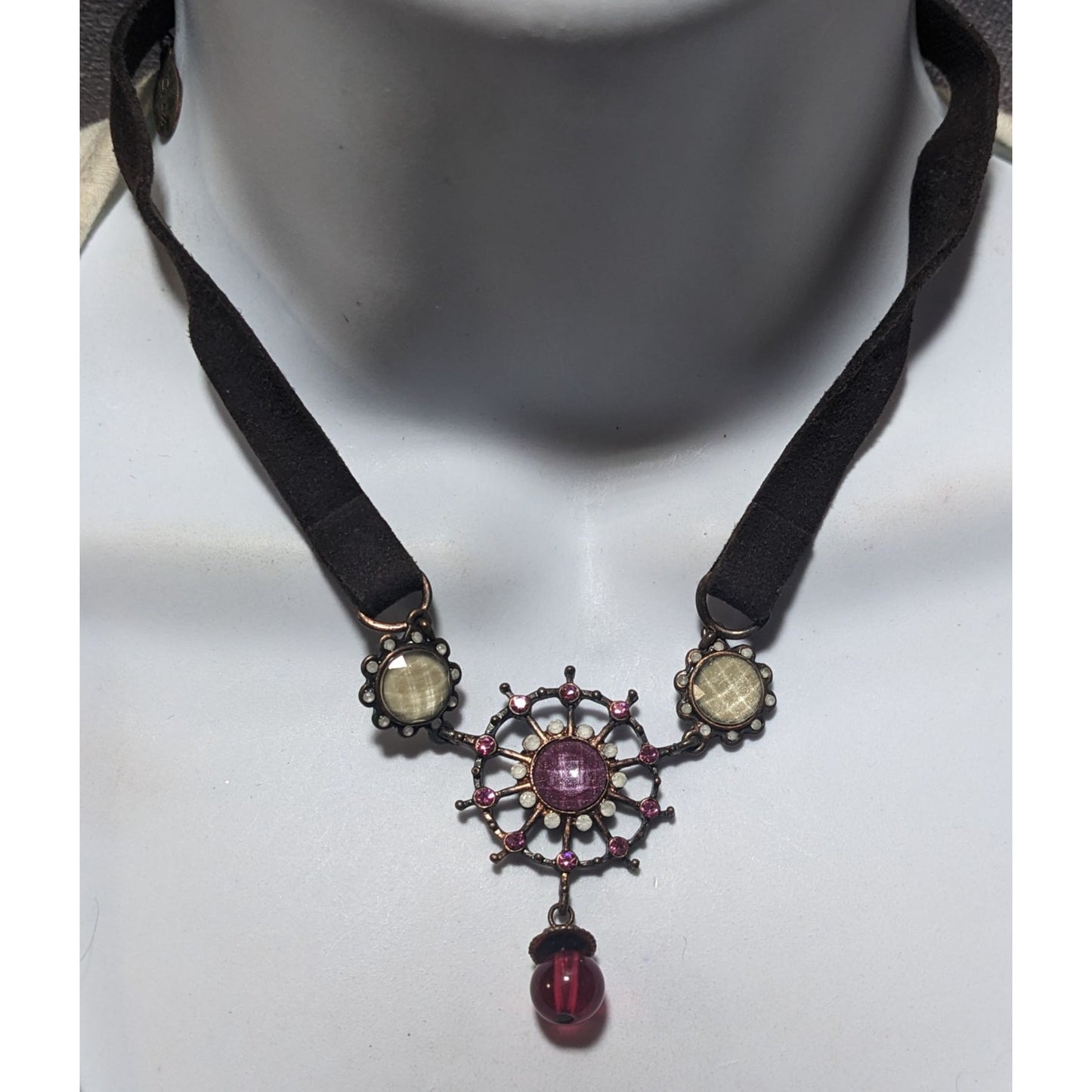 Abstract Retro Steampunk Fantasy Necklace