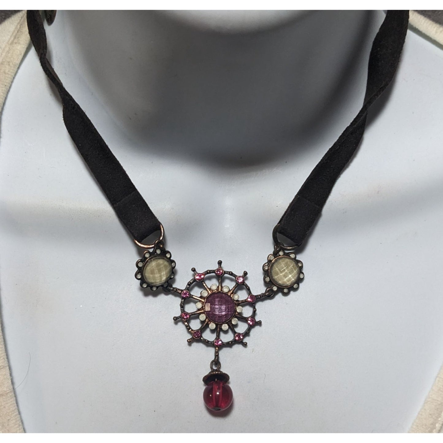 Abstract Retro Steampunk Fantasy Necklace