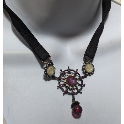 Abstract Retro Steampunk Fantasy Necklace