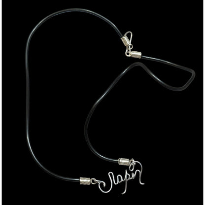 Wire Wrapped Cursive "Japan" Pendant Necklace
