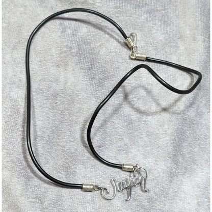 Wire Wrapped Cursive "Japan" Pendant Necklace