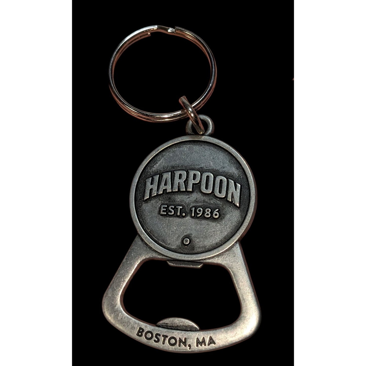Harpoon IPA Bottle Opener Keychain Silver Bar Tavern Brewery Beer Lover Accessory