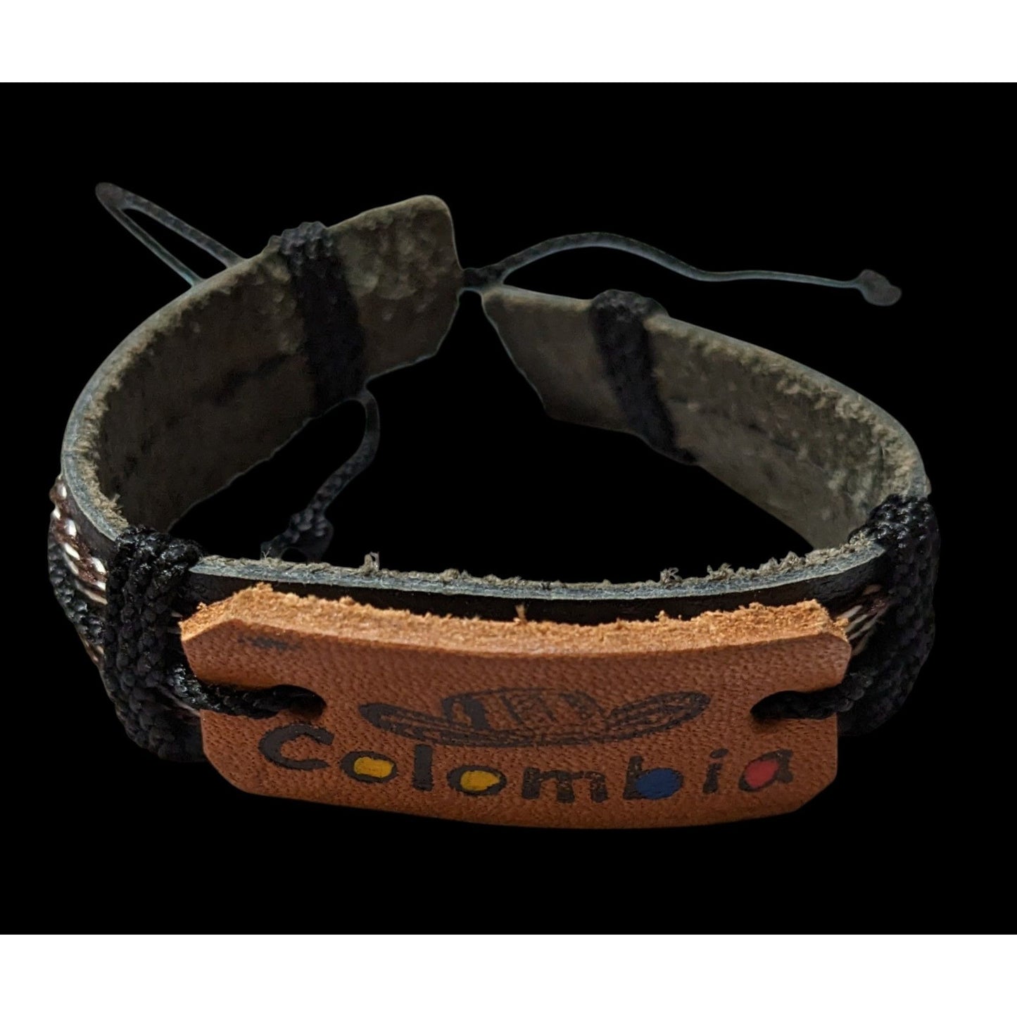 Colombia Souvenir Black And Brown Bracelet