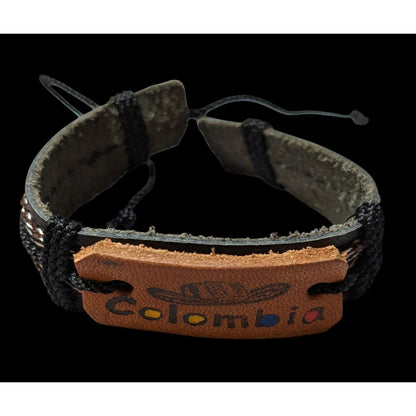 Colombia Souvenir Black And Brown Bracelet