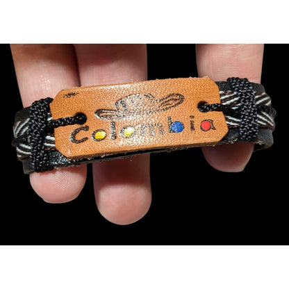 Colombia Souvenir Black And Brown Bracelet