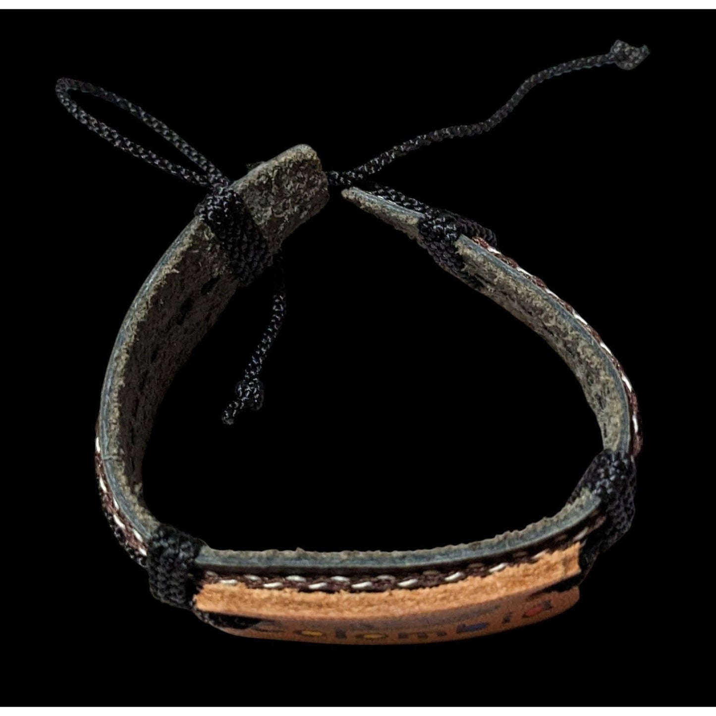 Colombia Souvenir Black And Brown Bracelet