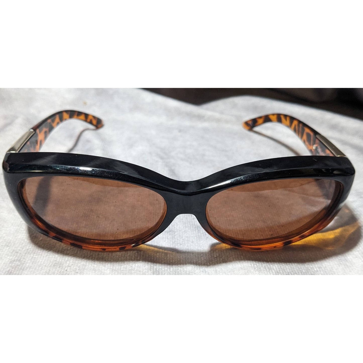 Solar Shield Retro Tortoise Gold Lattice Sunglasses