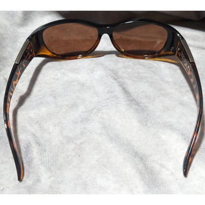 Solar Shield Retro Tortoise Gold Lattice Sunglasses