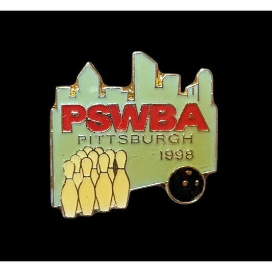 Vintage 1998 PSWBA Pittsburgh Bowling Lapel Pin