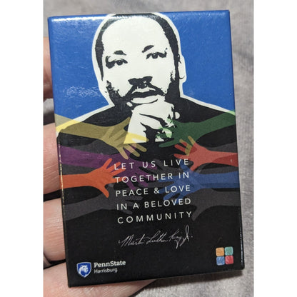 Activist History MLK Jr Peace & Love Penn State Harrisburg Pin